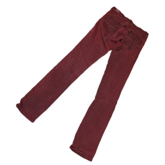 Vintage Red Engine Cayenne Red Skinny Jeans Sz 27 - Picture 2 of 7